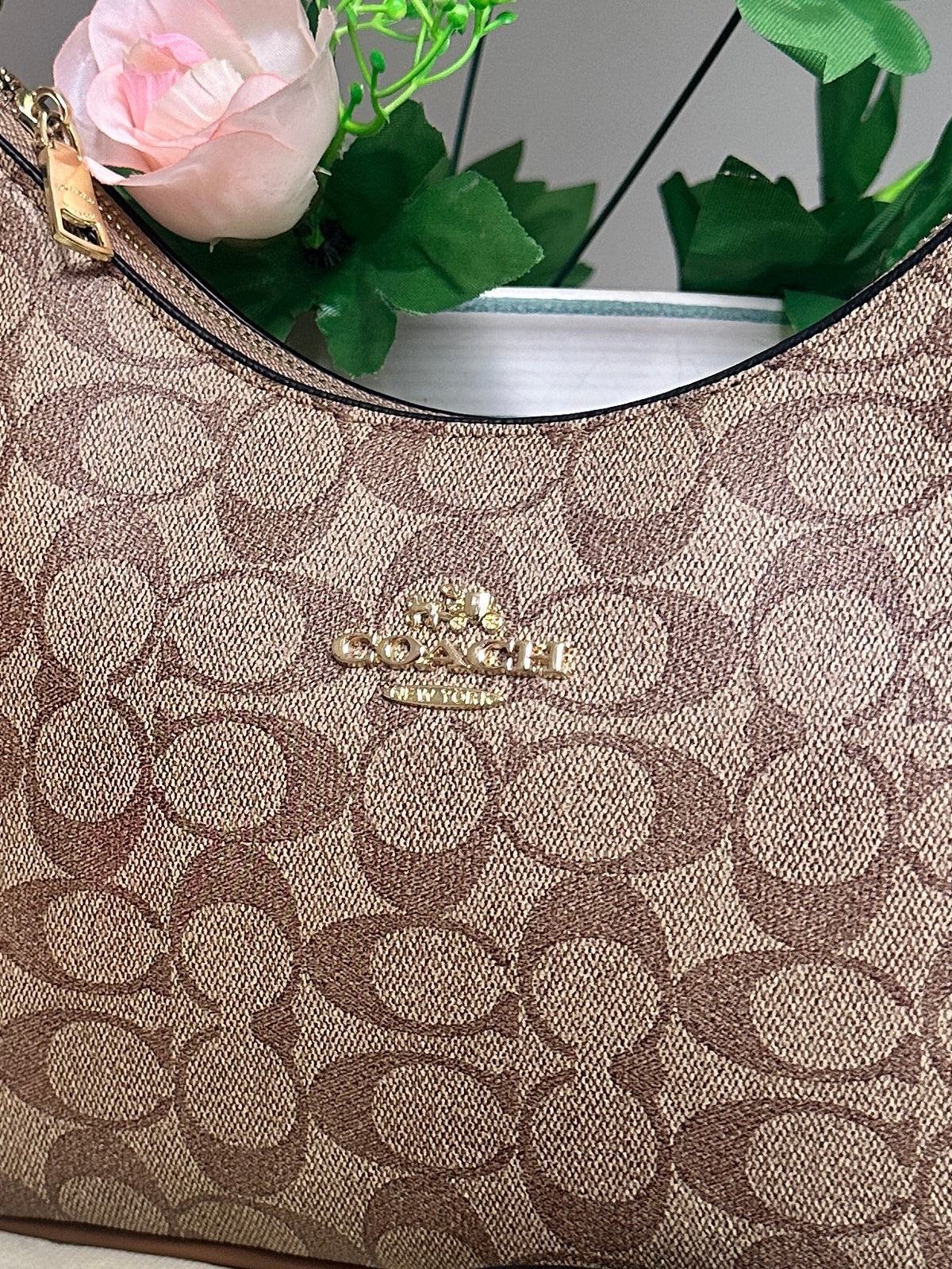 Co@ch Teri Hobo Signature Bag - Tan Brown BOX PACKING